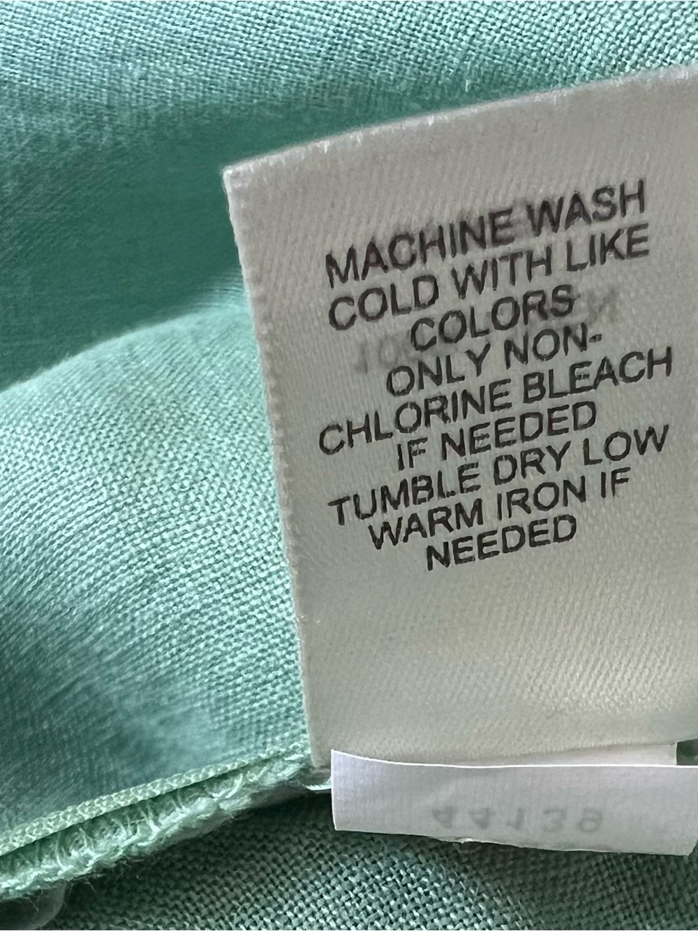 Green Sleeveless V-Neck Linen PeplumTop - Picture 5 of 5